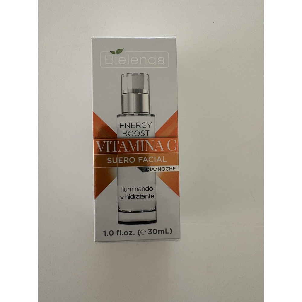 (NEW )  BIELENDA ENERGY BOOST FACE SERUM VITAMIN C-BRIGHTENING & HIDRATING  1 OZ